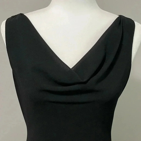 Joseph Ribkoff Midi Pull On Dress Sleeveless Draped V Neck Tiered Ruffl… - Picture 5 of 14